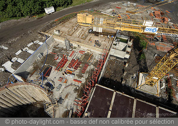 Station d'puration de Sclessin en construction